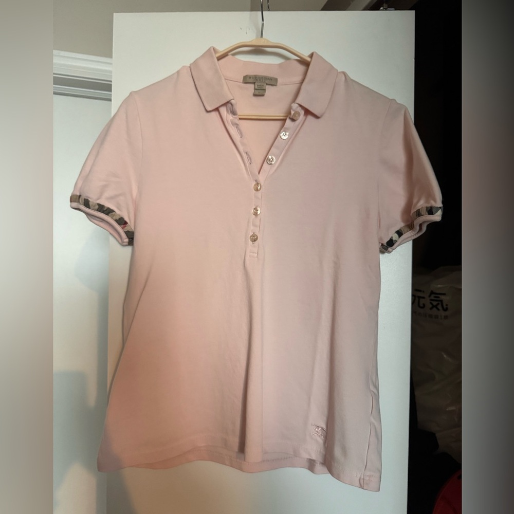 Burberry Light Pink Button Down Shirt